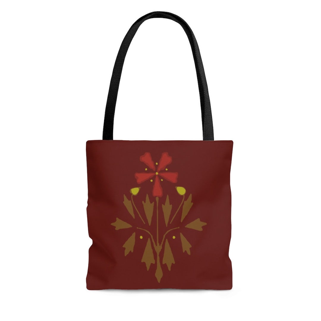 Custom Tote Bag Craftsman Style Tote Floral Bag Arts & - Etsy