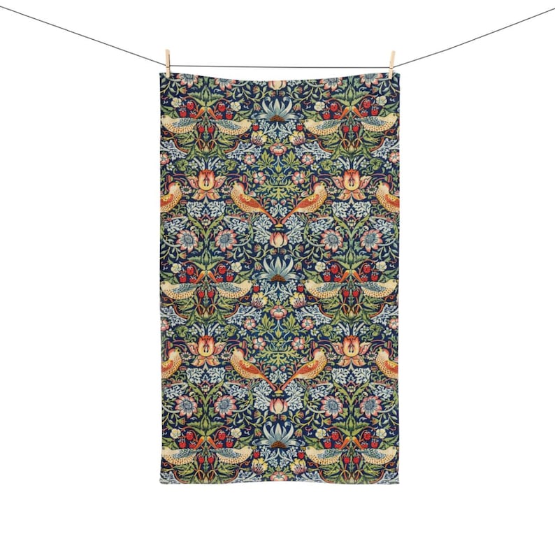 Foxwoodpillows William Morris Strawberry Thief Tea Towel - Thumbnail 5