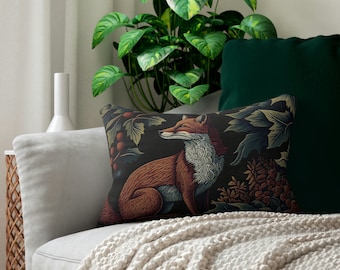 Forest Fox - Red Fox - Lumbar Pillow