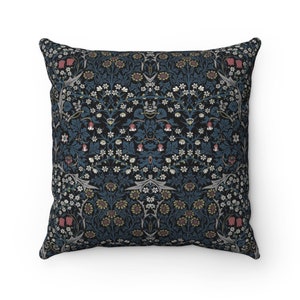 Blackthorn Pillow, Sofa Cushion, Floral Pillow Cover, Throw Pillow, Under 50 Pillow, Rose bedding, Floral Pillow, William Morris, Rose Decor