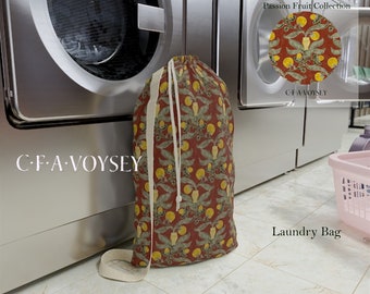 Laundry Bag, Passion Fruit , CFA Voysey, Fashionable Laundry Bag, Art Nouveau Bag, Laundry Day