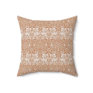 Rabbit Pillow, Bunny Decor, Brer Rabbit, Rabbit Decor, Bunny Pillow, Brer Rabbit, Gold and Cream, William Morris