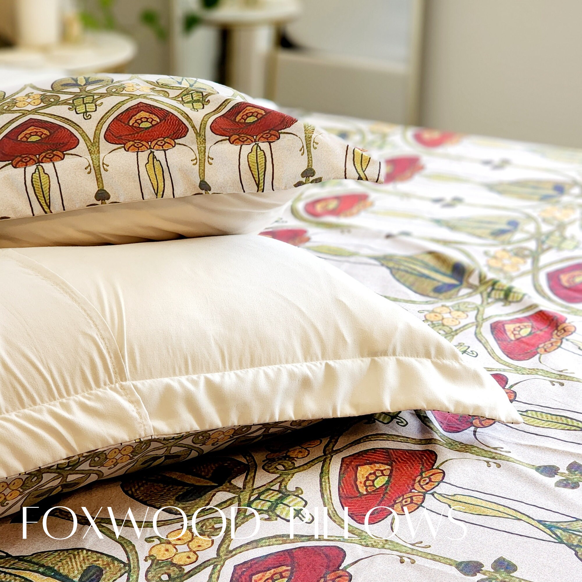 Craftsman Duvet Cover Art Nouveau Bedding Cotton Sateen Etsy