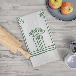 Craftsman Tea Towel, Stickley Tea Towel, American Arts and Crafts, Kitchen Towel