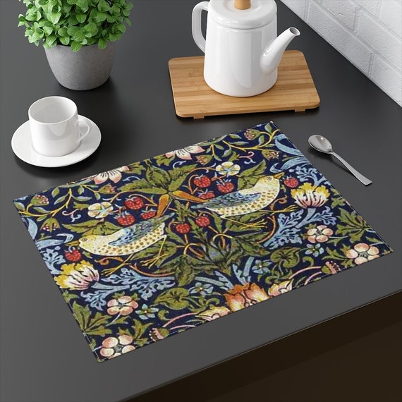 William Morris Placemat Cotton Placemat Cotton Napkins Etsy
