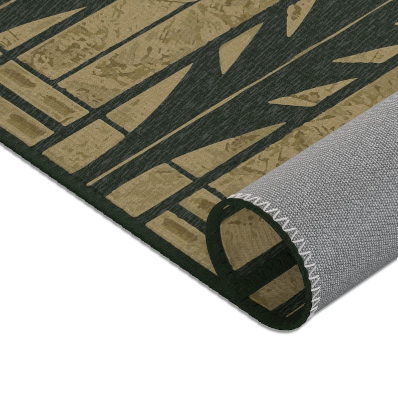 Frank Lloyd Wright Style Doormat: Wheat Sheaves Entry Rug image 5