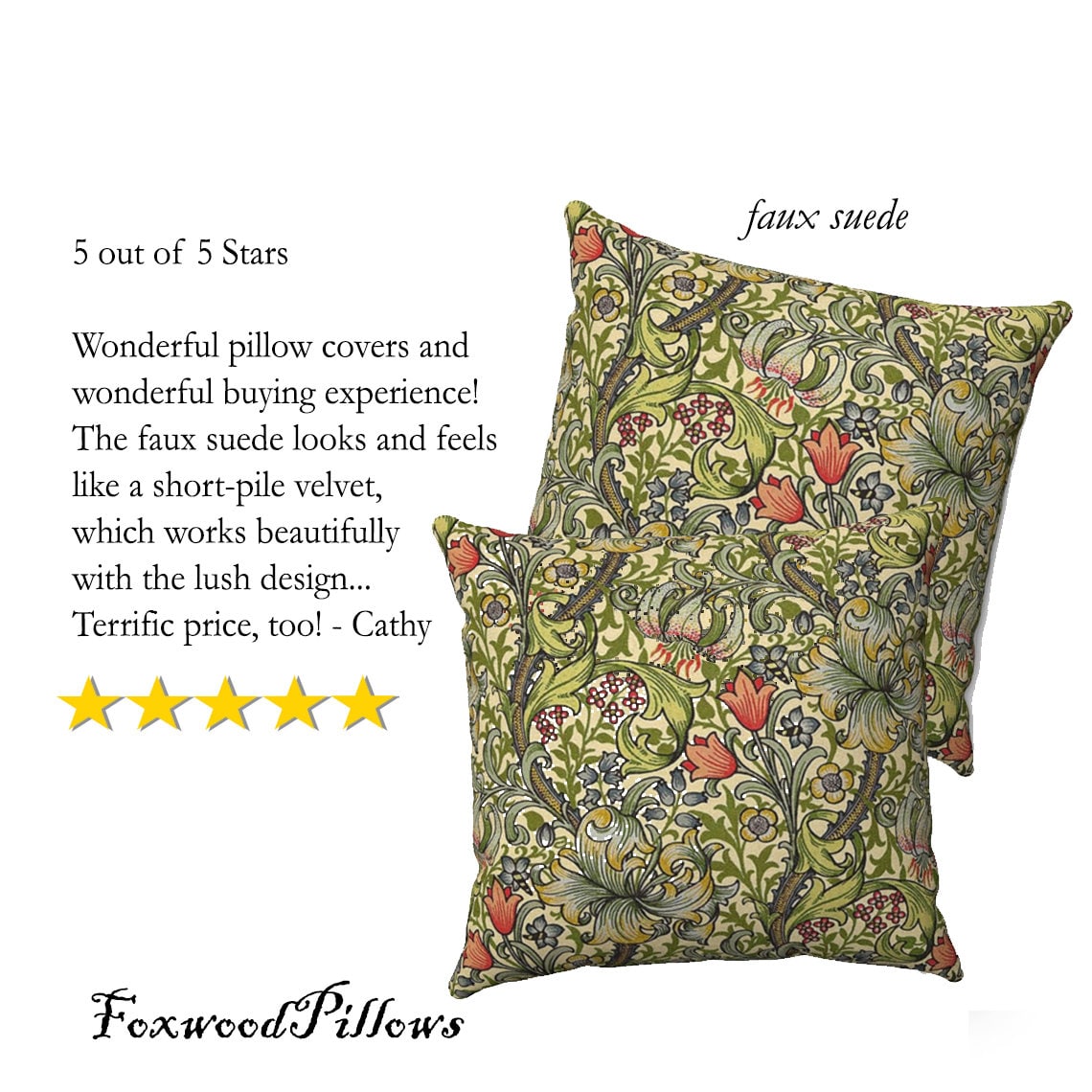 Floral Pillow Lily Pillow William Morris Home Arts and Etsy