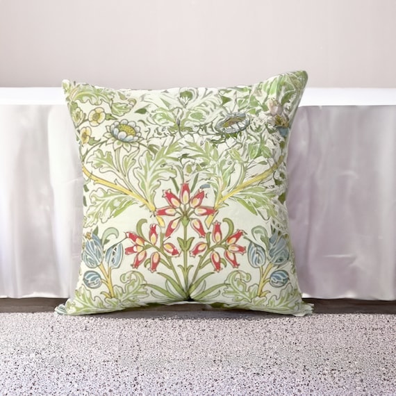 Floral Pillow: JH Dearle Arts & Crafts Accent Pillow