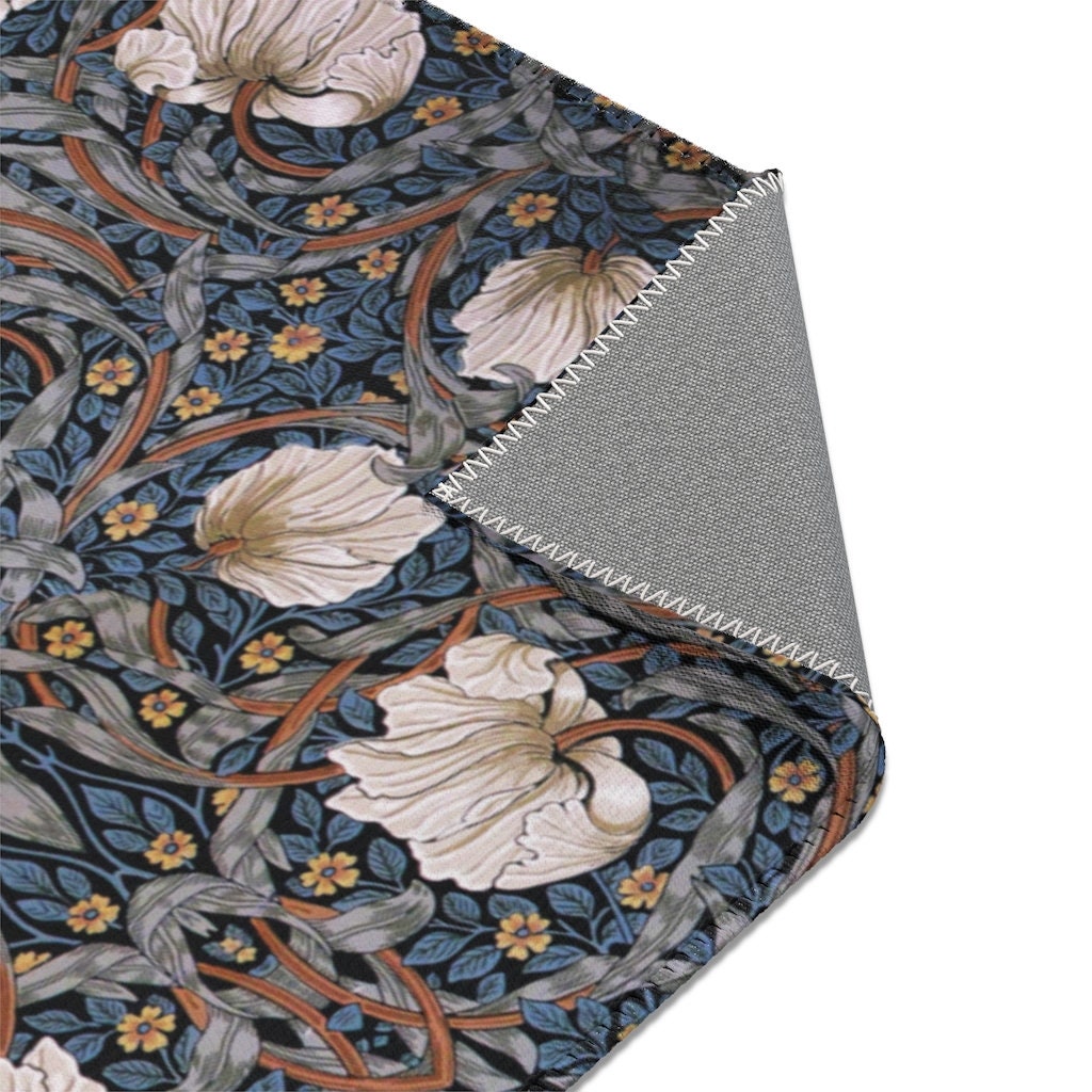 Art Nouveau Area Rug Floral Rug William Morris Rug Etsy