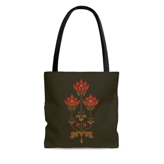 Craftsman Tote Floral Tote Bag Designer Tote Bag Lined Bag Roomy Bag Gift for Mom Christopher Dresser Tote Arts and Crafts Movement Etsy UK