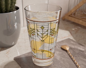 Frank Lloyd Wright, Wheat Sheaves, Mixing Glass, 16oz