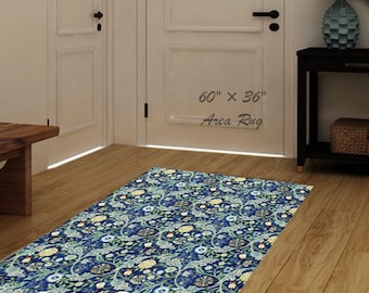 Alfombra floral de William Morris: Alfombra de chenilla Arts & Crafts