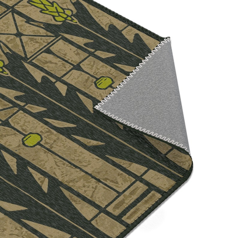 Frank Lloyd Wright Style Doormat: Wheat Sheaves Entry Rug image 4