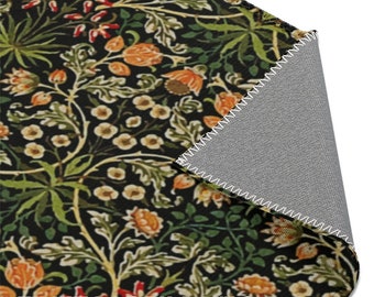 William Morris Floral Area Rug: Arts & Crafts Chenille Rug
