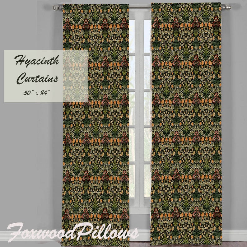 Foxwoodpillows William Morris Hyacinth Curtain Panel - Thumbnail 2