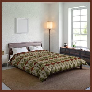 Edredón Charles Rennie Mackintosh / Ropa de cama floral Art Nouveau