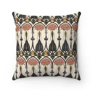 Funda de almohada Charles Rennie Mackintosh: Glasgow Rose Scottish Decor