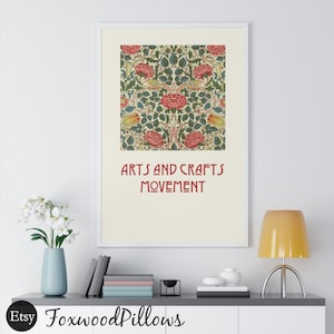 Arts and Crafts Movement Poster, Rose Pattern, William Morris, William Morris Co.