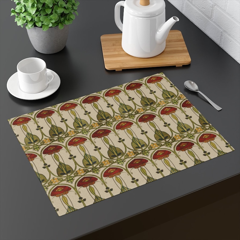 Foxwoodpillows Rennie Mackintosh Glasgow Rose Table Linens