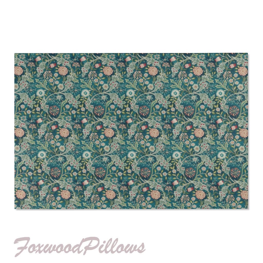 Willow's Leisure Rug ストール 赤緑青 チェック柄 Morris & Co. The Willow Boughs Playmat – Totter + Tumble