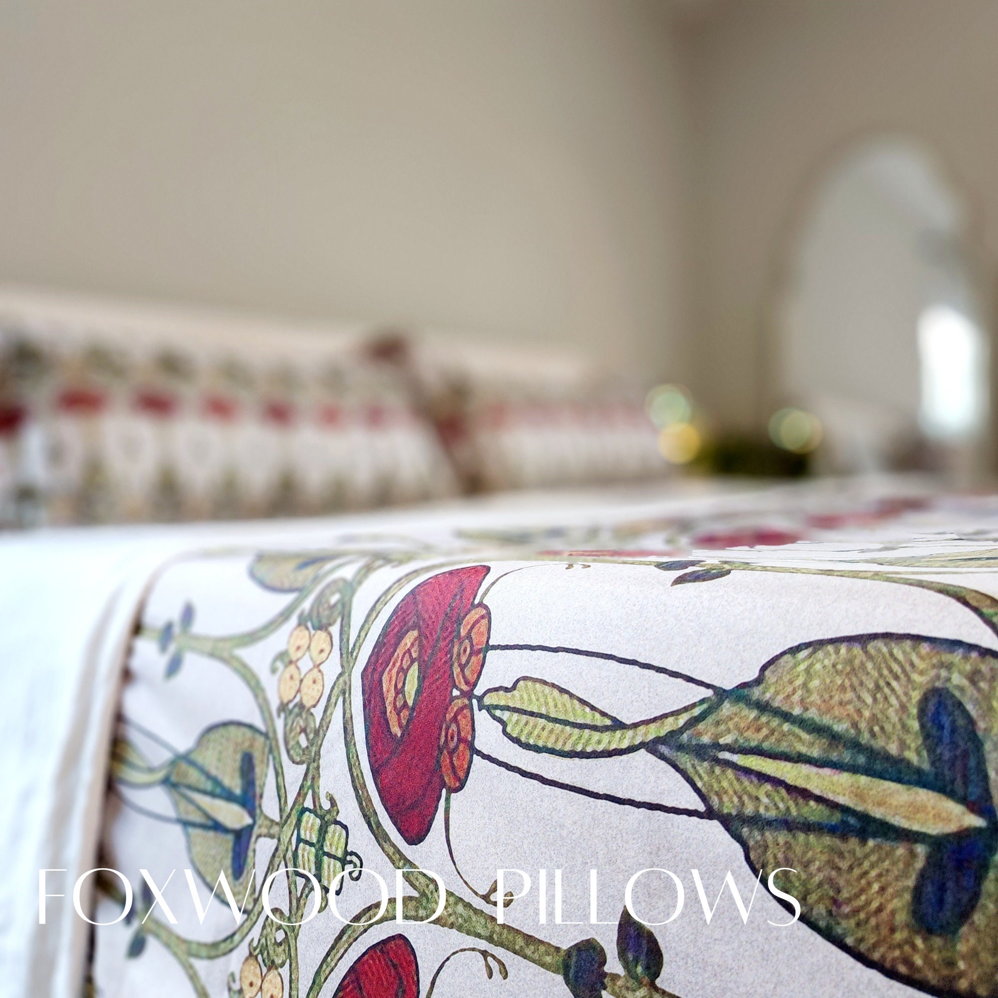 Craftsman Duvet Cover Art Nouveau Bedding Cotton Sateen Etsy