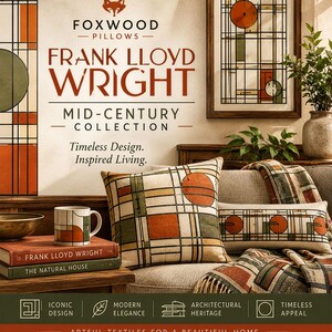 Frank Lloyd Wright Style Doormat: Wheat Sheaves Entry Rug image 3