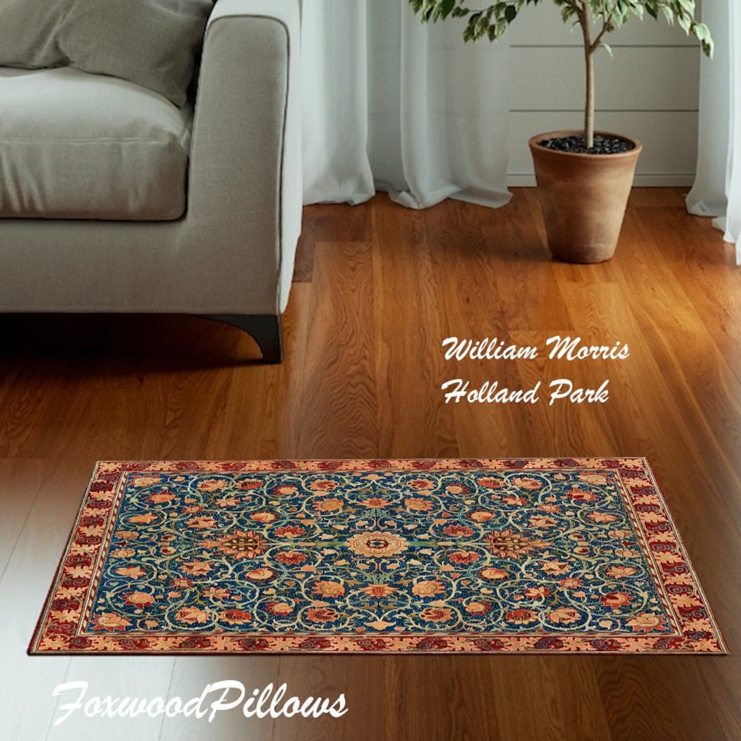 Craftsman Rug, Entry Rug, Holland Park, William Morris, Arts Crafts