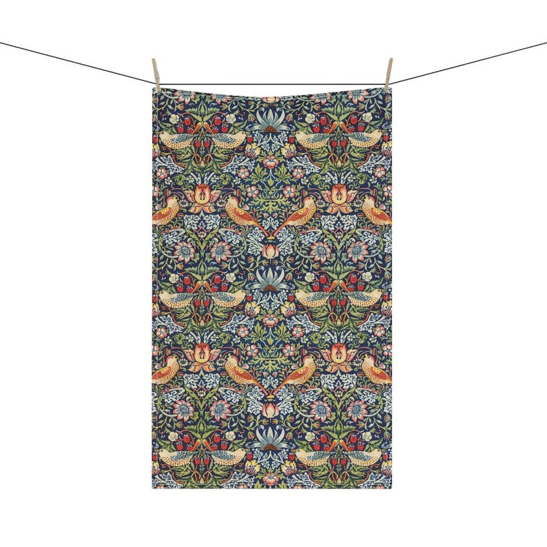 Foxwoodpillows William Morris Strawberry Thief Tea Towel