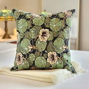 Almohada tejida Capuchina Flor de naranja Maurice Pillard Verneuil