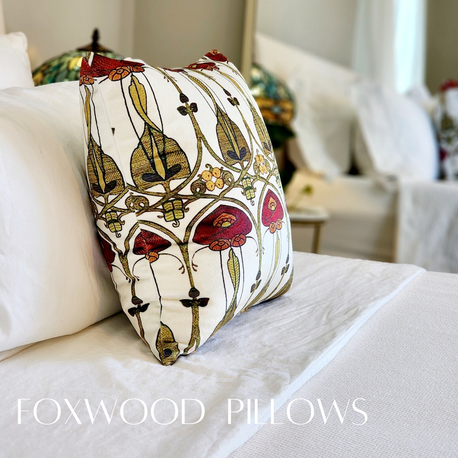 Art Nouveau Pillow Craftsman Décor Charles Rennie Etsy