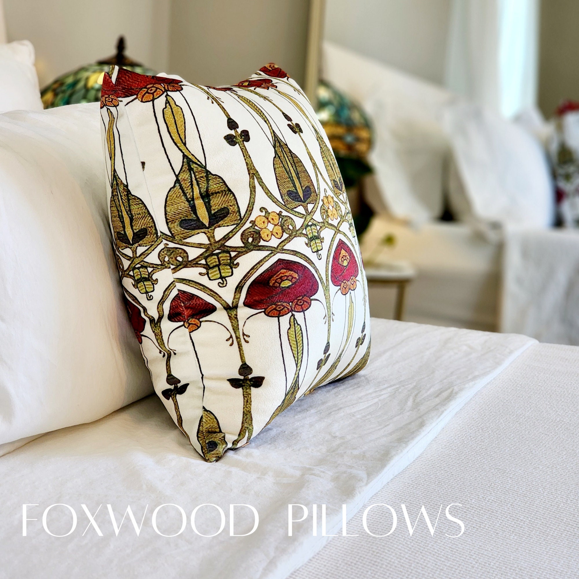 Art Nouveau Pillow Craftsman Décor Charles Rennie Etsy