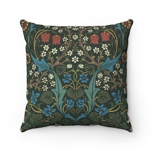 Blackthorn Pillow, Sofa Cushion, Floral Pillow Cover, Throw Pillow, Rose Pillow, Rose bedding, Floral Pillow, William Morris, Rose Decor