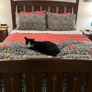 William Morris Snakeshead Duvet Cover: Organic Cotton Sateen Bedding