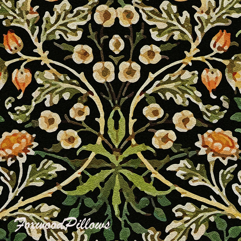Foxwoodpillows William Morris Hyacinth Curtain Panel - Thumbnail 5