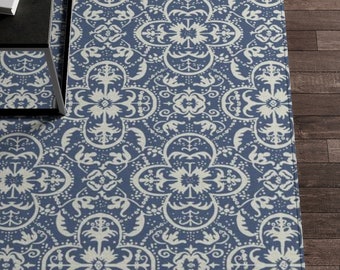 William Morris Floral Chenille Rug: Arts & Crafts Style