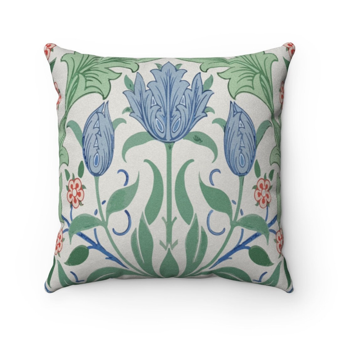 Summer Pillow Light Blue Decorative Pillow William Morris Etsy