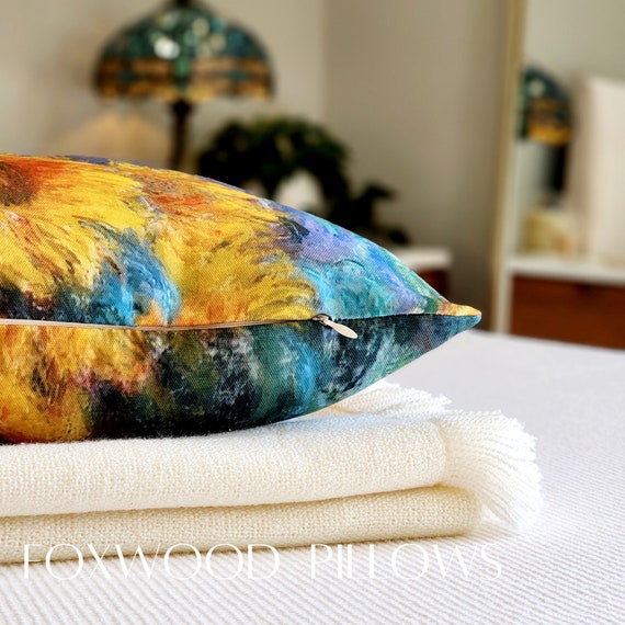 Colorful sunflower pillow hotsell