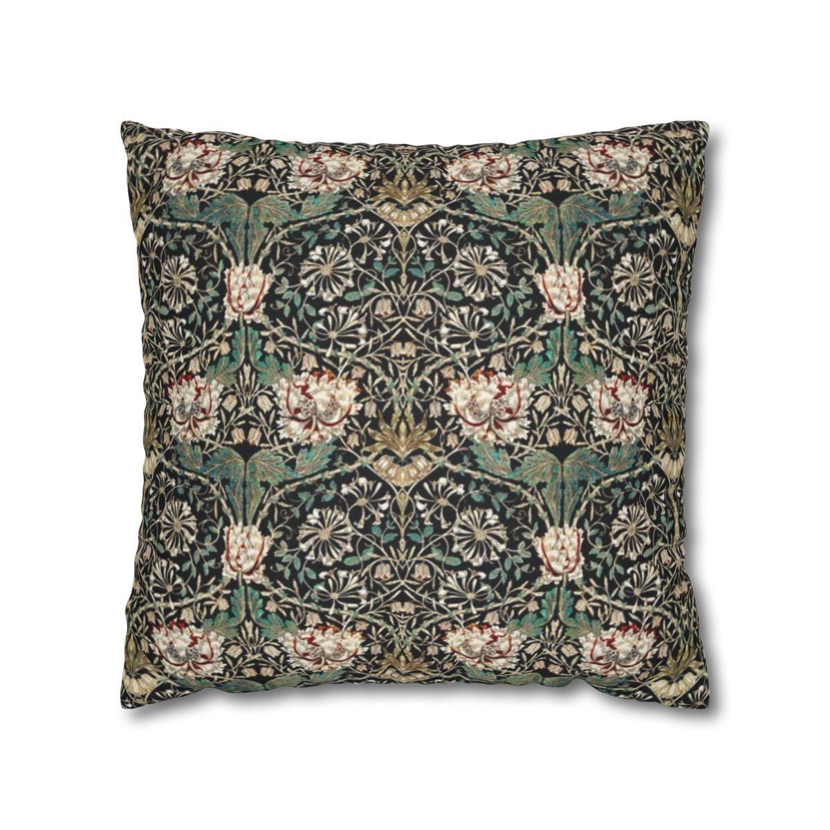 William Morris Honeysuckle Pillow: Arts and Crafts Decor