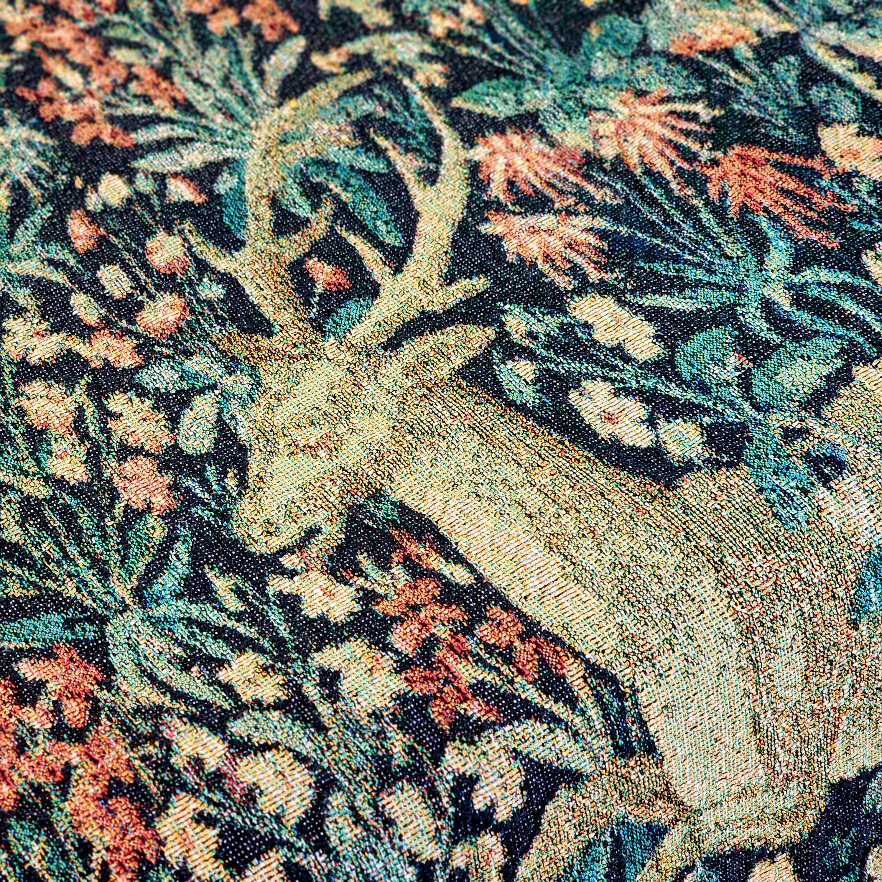 Unicorn and Stag Woven Blanket: William Morris Tapestry, 100