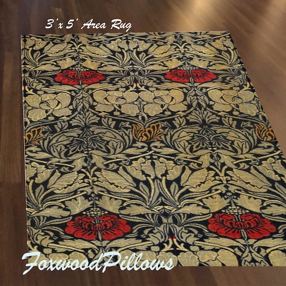 Arts and Crafts Carpets 芸術 工芸 ウィリアムモリス Vintage Arts & Crafts Rug Rare Art Nouveau Rug William