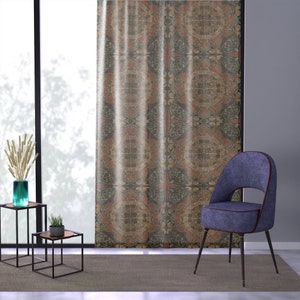 Craftsman Window Treatments, Victorian Curtains, Vine and Leaf, William, May Morris, Window Curtain, Blackout Curtains, Sheer Curtains