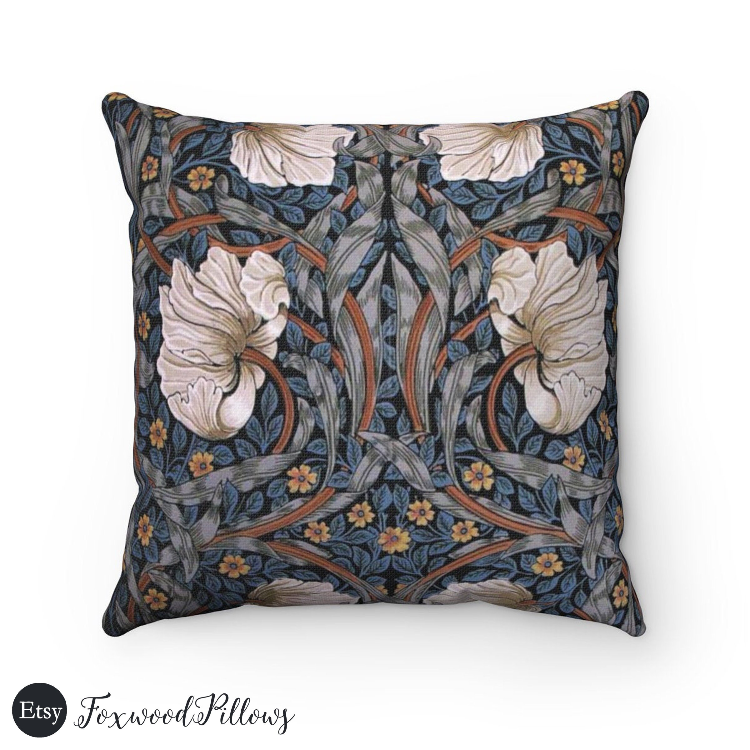 William Morris Golden Lily Restored Pattern Kussen | Zazzle.nl