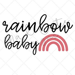 Download Rainbow baby rainbow baby svg birth announcement pregnancy | Etsy