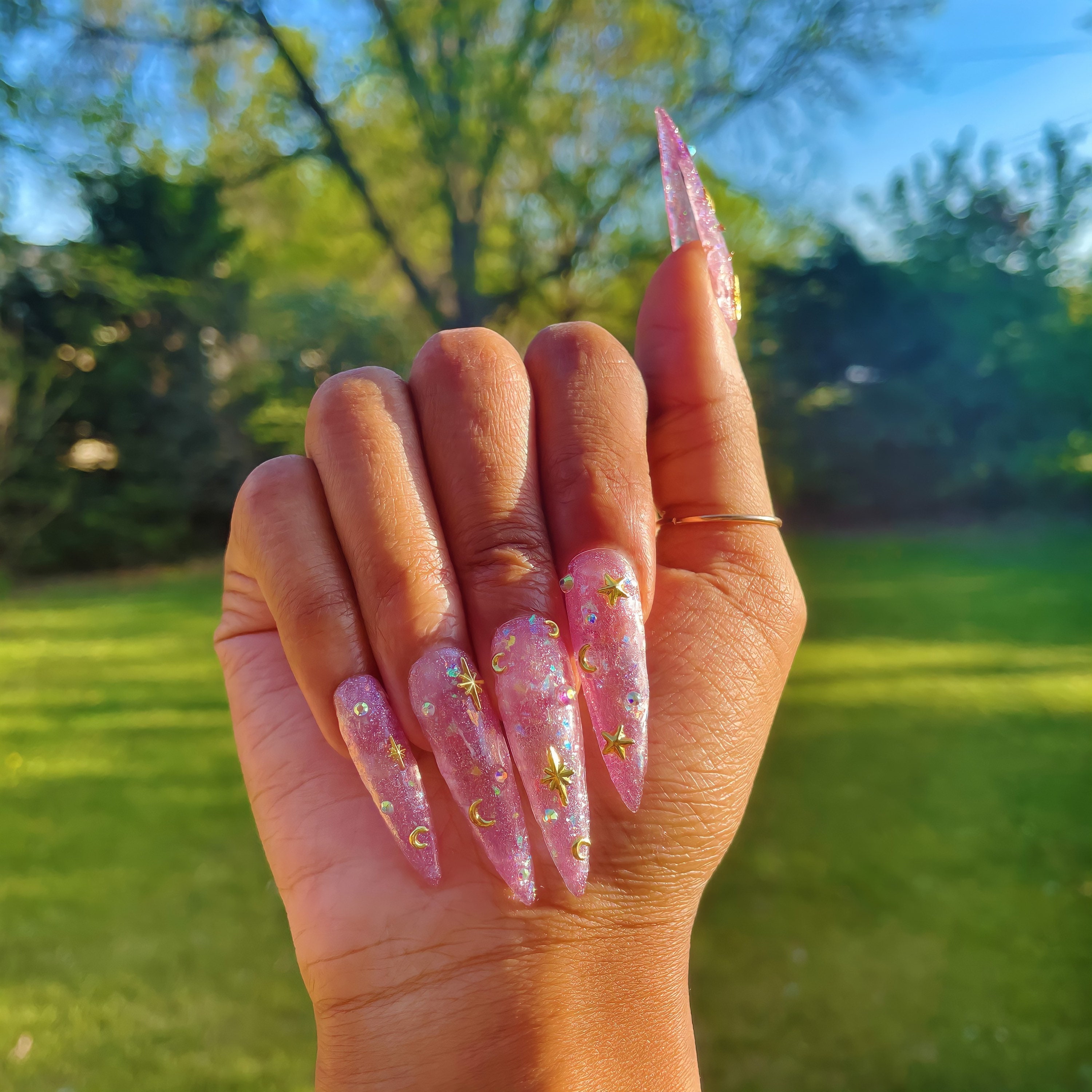 clear jelly press on nails