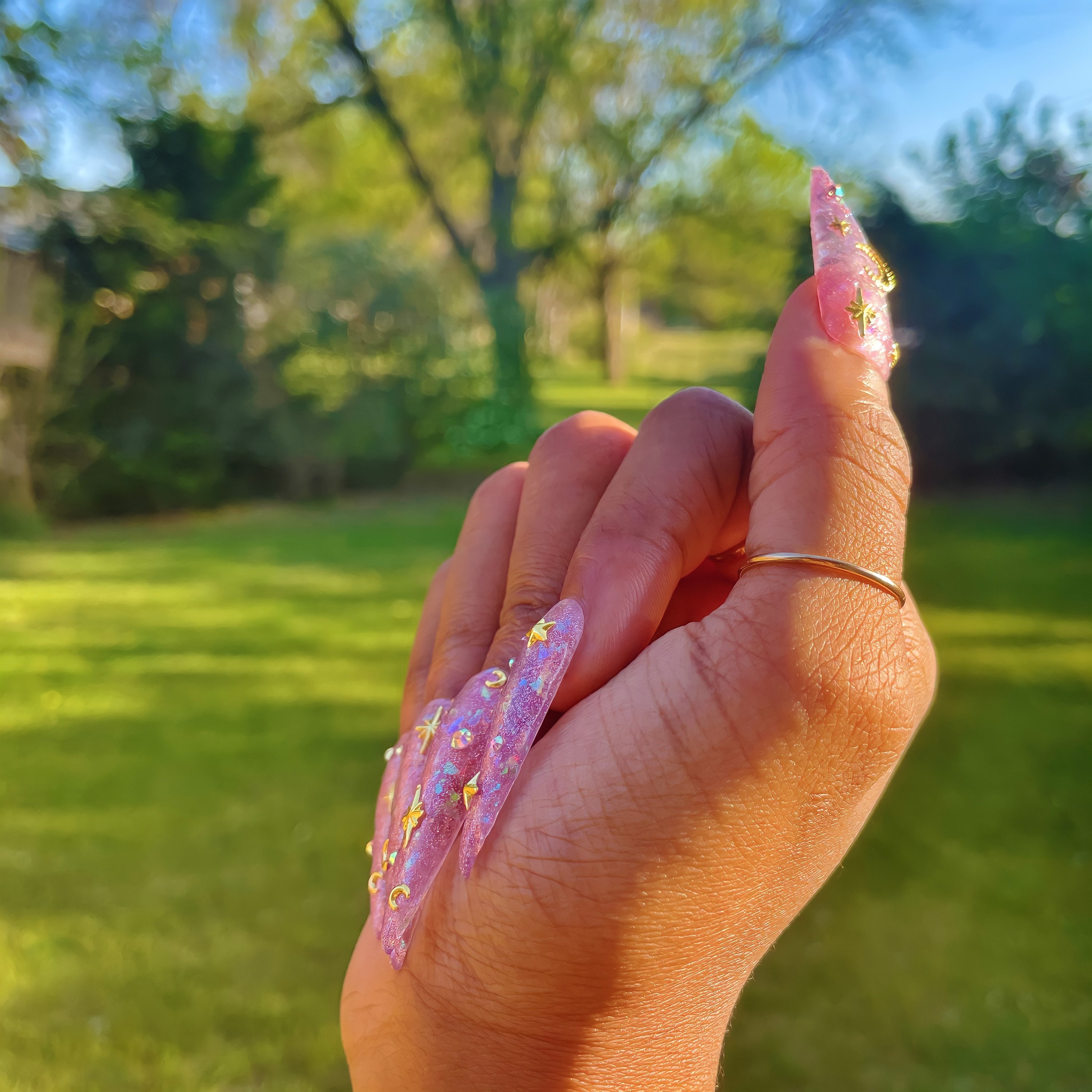 clear jelly press on nails
