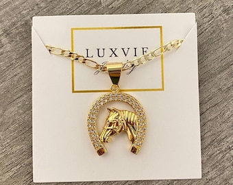 Horse Gold Plated Necklace