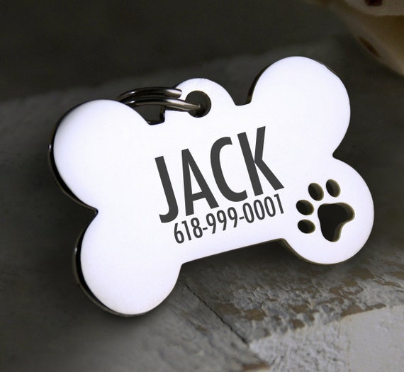 Etiqueta de identificación de perro etiqueta
