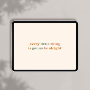 Positive iPad Digital Wallpaper | Neutrale Ästhetik | iPad Sperrbildschirm | Sofort Download