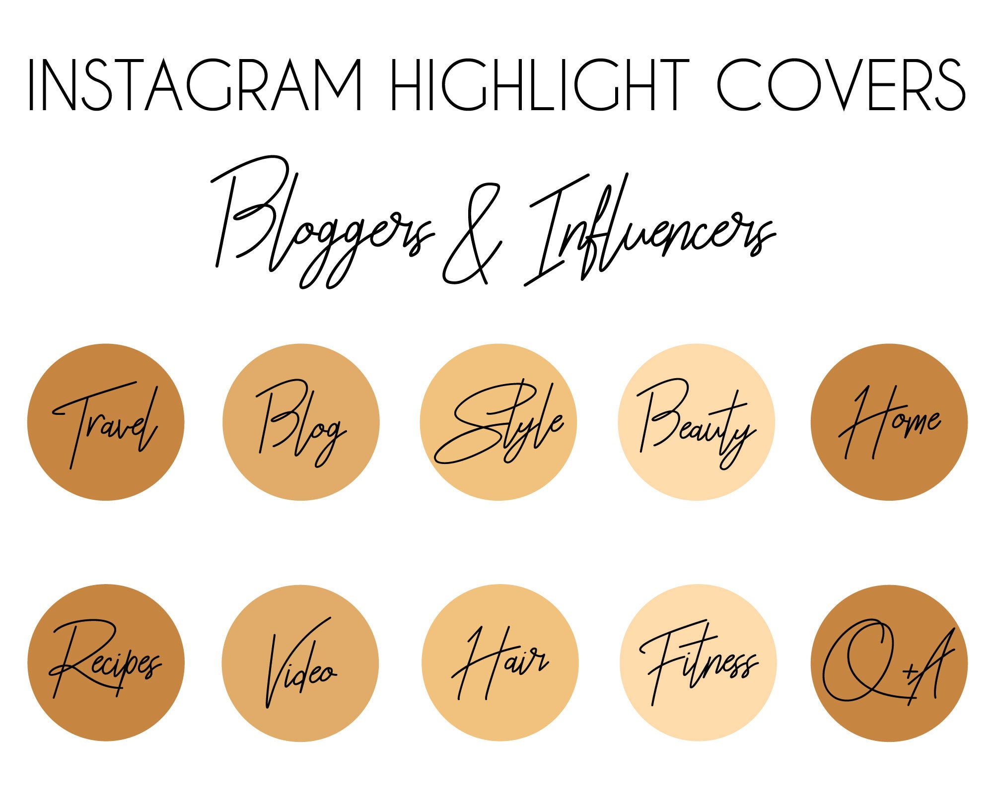 Blogger & Influencer Instagram Highlight Covers Instagram - Etsy