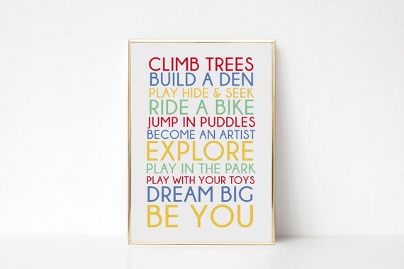 Kids Room Printable Kids Room Sign Dream Big Kids Sign - Etsy